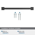 thumbnail image 5 of Amerock Lintel 8-13/16 inch (224mm) Center-to-Center Matte Black Cabinet Pull, 5 of 7