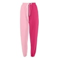 thumbnail image 7 of BRDFRL Women's Sweatpants Petite Length Pockets Pants Casual Workout Athletic Joggers Drawstring Waist Sweat Pants Pink S, 7 of 7