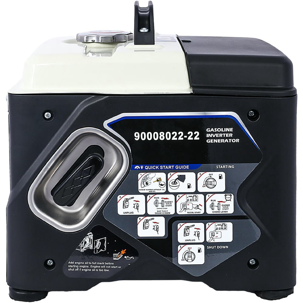 Topcobe 1200W Ultra-quiet Gas Engine, Portable Inverter Generator, Ultra Lightweight for Backup Home Use & Camping