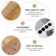 thumbnail image 2 of 1 Set Nordic Style Table Feet Furniture Legs Oak Solid Wood Sofa Cabinet Foot12cm, 2 of 4