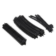 JWQFBC 26Pcs 1/87 HO Plastic Model Train Straight+Switch Left+Oval for Kids Christmas