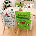 thumbnail image 7 of Christmas Chair Covers Set of 6 Funny Dining Protector Stretch Slipcovers Removable Washable Back Chair Covers Christma Home Decor Gifts, 7 of 7