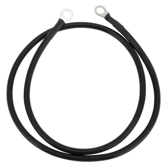 1 cable de inversor de batería universal de 3/8" Lug 3.5FT 5 AWG color negro de cobre estañado