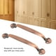thumbnail image 3 of Tiradores de gabinete ANGGREK de bronce rojo Aleación de zinc 2 piezas para armario, 3 of 8