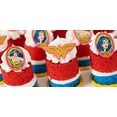 thumbnail image 2 of 60 WONDER WOMAN Cupcake Toppers and Liners - Rings with Matching Red Foil/Blue with White Stars Baking Cups - Enough for 60 Cupcakes, 2 of 6