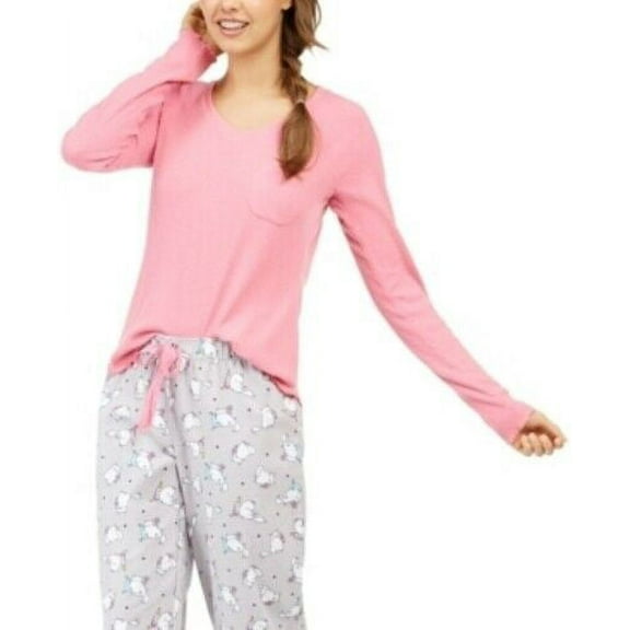 JENNI Intimates Pink Ribbed Solid Sleepwear Shirt Size: XXL