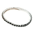 thumbnail image 2 of SmartBy Luxury Women Single Row Full Rhinestone Inlaid Bracelet Elastic Bangle Jewelry, 2 of 7