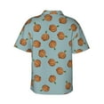 thumbnail image 4 of Garlic Men'S 3d Print Casual Button Down Shirts, Novelty Hawaiian Short Sleeves S, 4 of 8