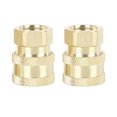 thumbnail image 1 of 2Pcs Coche R?pido Conector Presi?n Arandela Adaptador 1/4" Rosca Enchufe Unique Bargains Zócalo hembra de conexión rápida, 1 of 6