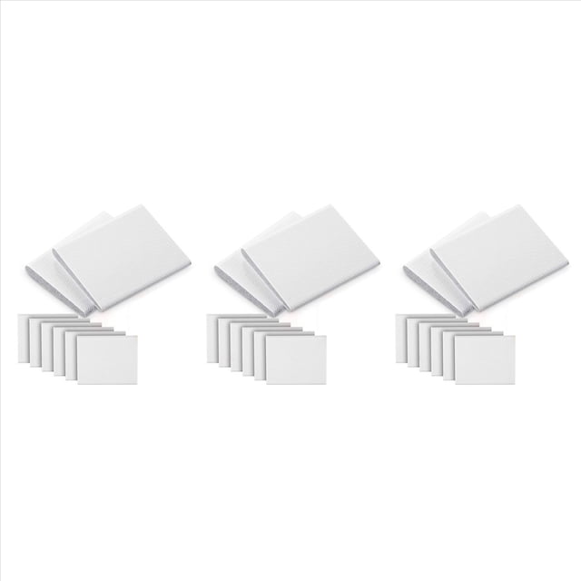 18 Piezas de Sellos Autoadhesivos para Esquinas de Puertas, Tapón de Tiro de Cuña Burletes Espuma para Esquinas con Sello de de Puerta ()