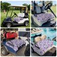 thumbnail image 6 of Golf Cart Seat Covers for 2 Seater,Purple Christmas Snowman Microfiber Cart Seat Towel Blanket,Winter Snowflakes Xmas Trees Absorbent Breathable Non Slip Bench Seats Protector for Golf Course 51"x31", 6 of 9