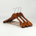 thumbnail image 1 of High-Grade Wide Shoulder Wooden Coat Hangers - Solid Wood Suit Hanger, 1 of 2