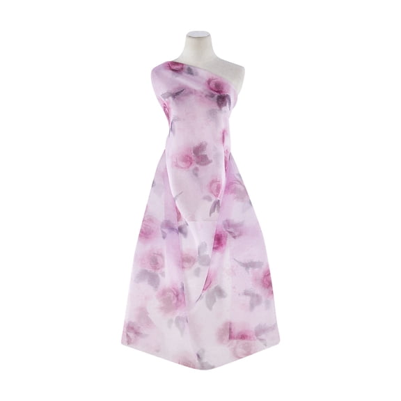 Zelouf Ploy Crystal Organza Paper Print  , Sewing, DIY, Crafts Fabric by the Yard, Dkhj-154, 3 Yard