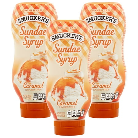 Smuckers Sundae Caramel Syrup, 20 Oz Bottle (3