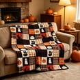 thumbnail image 5 of syligr Halloween Throw Blanket for Sofa Couch, Plaid Ghost Pumpkin Flannel Blanket 27x39 Inch, Soft Cozy Decorative Blanket for Living Room Bedroom, Halloween Blanket for Travel Camping, 27x39 Inch, 5 of 6