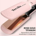 thumbnail image 3 of Titanium Flat Iron Hair Straightener - ARC Non-Snagging for Smooth, One-Swipe Results, Salon-Grade Straightening Iron Saves Time on Thick, Curly, Black & Natural Hair, 3 of 13