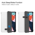 thumbnail image 2 of Dteck Smart Case for Apple iPad 10.9" Air 4th Gen (2020 Released),Slim Hard Back Shell Luxury Leather Automatic wake/sleep Kickstand Folio Protective Cover,White, 2 of 8