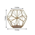 thumbnail image 3 of Efavormart 7" Gold Geometric Candle Holder Metal Geometric Floral Centerpieces Geometric Terrariums DIY, 3 of 11