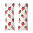 thumbnail image 1 of Balery Hand Drawn Strawberry Funda Protectora para Almohada Corporal de Algodón Hipoalergénico con Cierre(55 x 21 pulgadas), Almohadas No Incluidas, 1 of 7