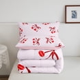thumbnail image 5 of Erosebridal Lips Bowknot Comforter Sets Queen Size,Pink Red Bedding Queen Comforter Set,Kawaii Bow Bedding Sets Queen with Comforter,Breathable Teenager Bedroom Decor,Reversible,3 Pieces, 5 of 8
