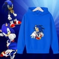 thumbnail image 4 of Sudadera con capucha de Sonic Harajuku Anime para niños, sudadera con estampado de dibujos animados de Disney, sudadera de manga larga para otoño/invierno, top informal para niños y niñas, 4 of 5