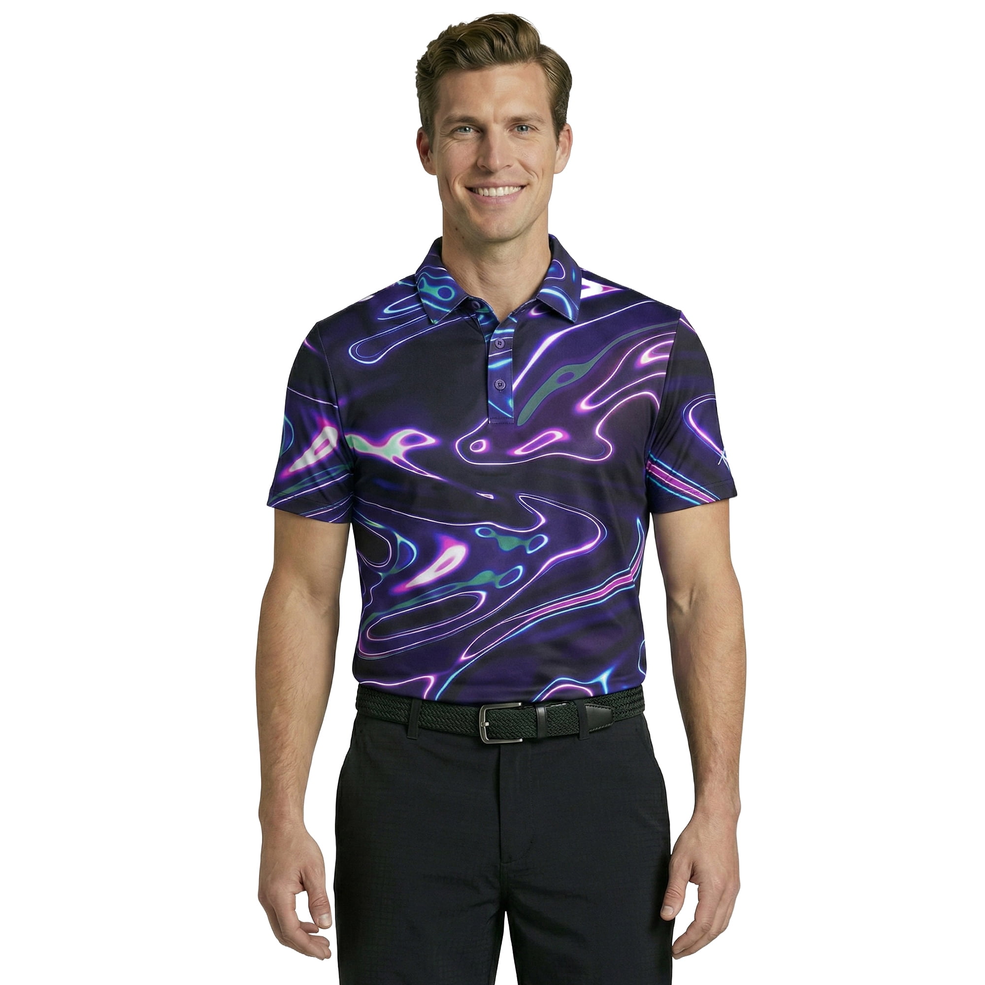 Birdie Bound Men's and Men's Big & Tall Novelty Golf Polos, Sizes XS-4XLT
