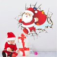 thumbnail image 4 of 3d santa gift breaking wall customer decoration wall stickers decals, 4 of 5
