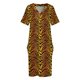 thumbnail image 3 of Vestido holgado con estampado de rayas de tigre para mujer vestido de gala elegante con bolsillo, 3 of 6