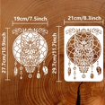 thumbnail image 3 of 1Pc Owl Dream Catcher Reusable Painting Stencil Drawing Template on Fabric Wood Canvas Clothes 11.7x8.3inch, 3 of 9