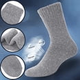 thumbnail image 3 of Thermal Socks For Men and Women Thick Heated Winter Boot Socks - Insulated for Extreme Cold Weathers - light gray, 3 of 5