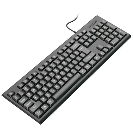 KCAHPAN Corded Mechanical Gaming Keyboard 104 Keys Chocolate Keycap for PC Home Office