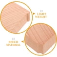 thumbnail image 3 of 6pcs Train Track Bridge Supports Wooden Train Bridge Pier Track Railway Accessories, 3 of 8