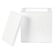 Box Partners Insulated Foam Containers 8" x 6" x 9" White 8/Case 209F