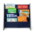 thumbnail image 3 of Humble Crew Kids Book Rack Storage Bookshelf, 4 Tiers, Grey/Navy, 3 of 9