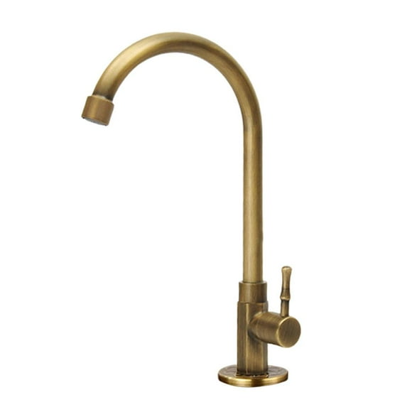 Grifería de Fregadero de Cocina Hugo Vintage de Latón Grifo de Agua Potable Mezcladores de Grifo Giratorios
