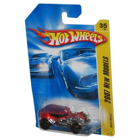 Hot Wheels 2007 New Models Red Shell Shock Die-Cast Toy Car 035/180