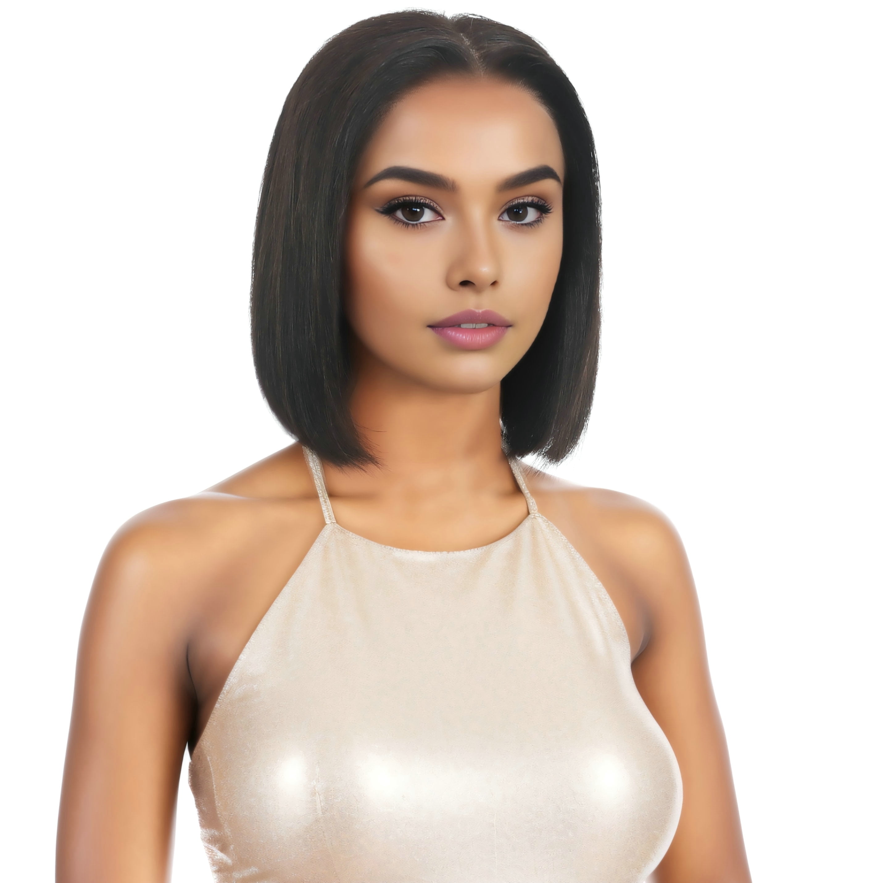 RYHAIR 8 inches 100% Human Hair 13x4 HD Lace Front Bob Wig with Pre Plucked Natural Hairline for Women