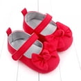 thumbnail image 2 of Infant Baby Girls Shoes Cute Non-Slip Soft Sole Bowknot Princess Dress Mary Jane Flats Toddler First Walker Baby Sneaker Shoes, 2 of 5