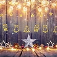 thumbnail image 4 of Lámpara de guirnalda colgante Iluminación decorativa duradera para la decoración del hogar de la fiesta de Navidad JShteea El nuevo, 4 of 7