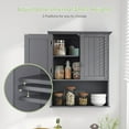 thumbnail image 6 of ZYPPP 28" H x 23.5" W Wall Mount Medicine Cabinets with Adjustable Shelf and 2-Door for Bathroom Laundry Living Room-Grey, 6 of 9