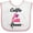 White and Pink, variant on Inktastic Microscopy Funny Science Girls Baby Bib