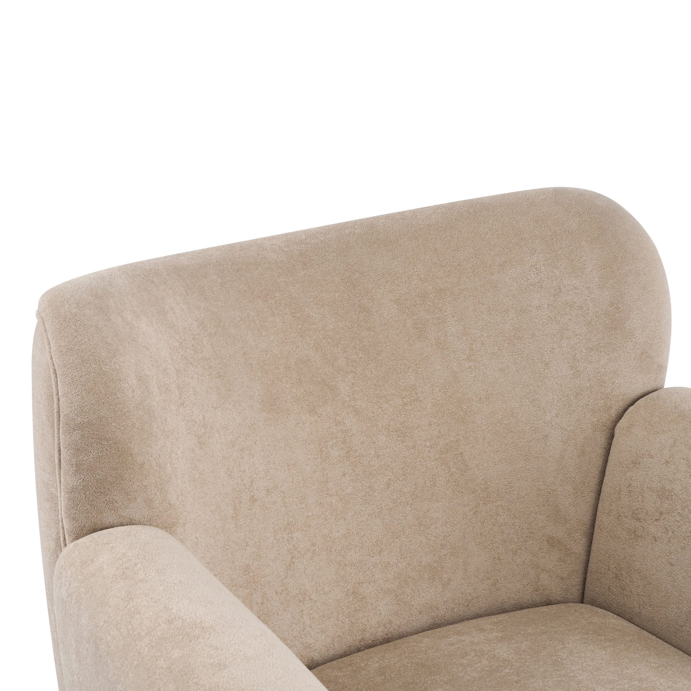 Christopher Knight Home Modern Accent Armchair with Velvet Upholstered, Solid Wood Legs, Light Brown, Set of 2