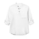 thumbnail image 3 of Ceisia Men's Cotton Linen Henley Shirt | Relaxed Fit Stand Collar Long Sleeve Casual Button-Down Top Gifts, 3 of 4
