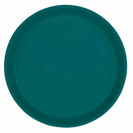 Cambro 1100414 11" Round Teal Fiberglass Camtray - 12/Case