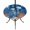 Dark Blue, variant on Round Outdoor Tablecloth with Umbrella Hole and Zipper, Blue Coastal Jellyfish Tablecloth with Elastic Waterproof, Country Nautical Ocean Creatures Patio Table Covers for 55" - 60" Pool Tables