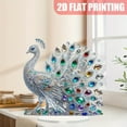 thumbnail image 5 of Acrylic Peacocks Statue Figurines Sculpture Home Decors Tabletop Centerpieces Collectible Decorative Figurine, 5 of 8
