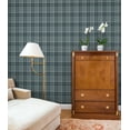 thumbnail image 4 of NextWall Light Blue Calverlay Plaid Peel and Stick Wallpaper - 20.9 in. W. x 18 ft. L. Roll, 4 of 7