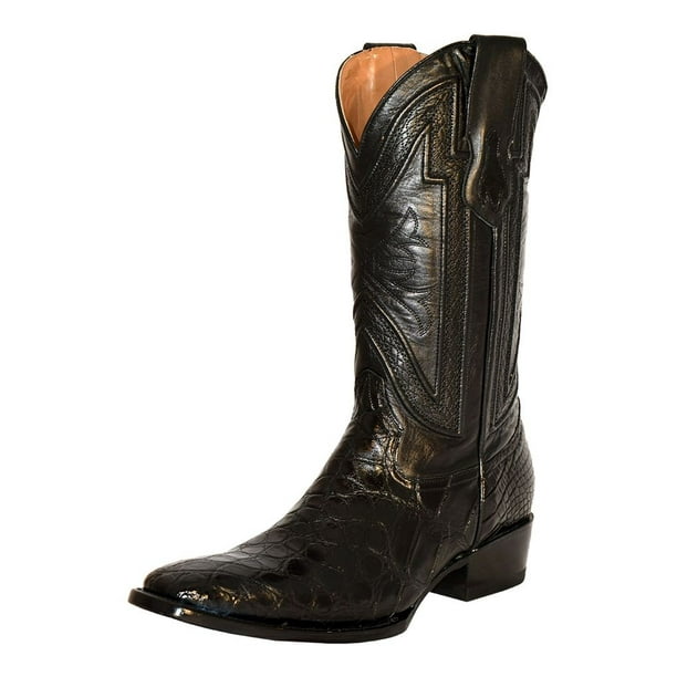 Ferrini - Ferrini Western Boots Mens Exotics Alligator Belly Black ...