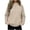 Khaki-01, variant on Nugftut Womens Sweatshirts Mock Neck Long Sleeve Casual Pullover Loose Fit Basic Sweatshirts