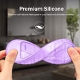 thumbnail image 6 of Fintie Protective Case for Chromecast with Google TV HD 2022/ 4K 2020 Voice Remote, Lightweight Anti-slip Shockproof Silicone Cover for 2020 Chromecast Voice Remote Controller, Purple Glow in The Dark, 6 of 8